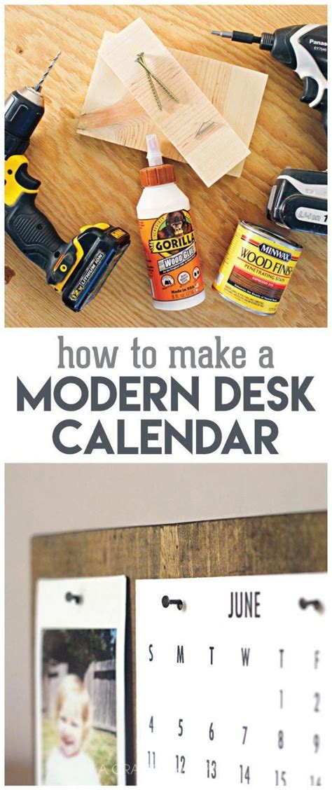 How To Make A Modern Desk Calendar This Easy Diy Desk Calendar