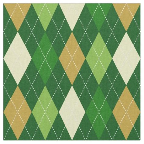 Green Argyle Fabric Zazzle