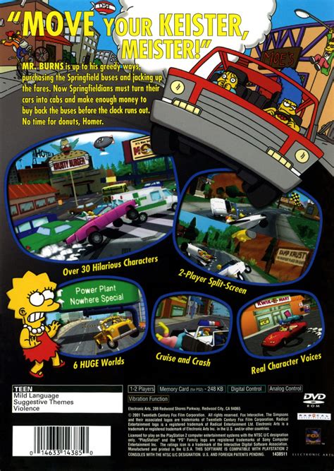The Simpsons Road Rage Details Launchbox Games Database