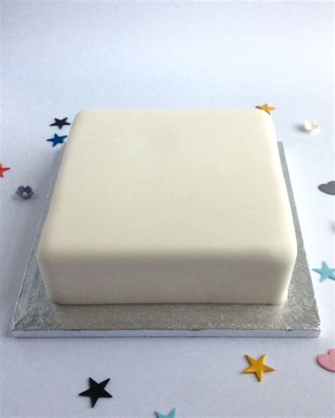 Standard Undecorated Square Cake Karens Cakes