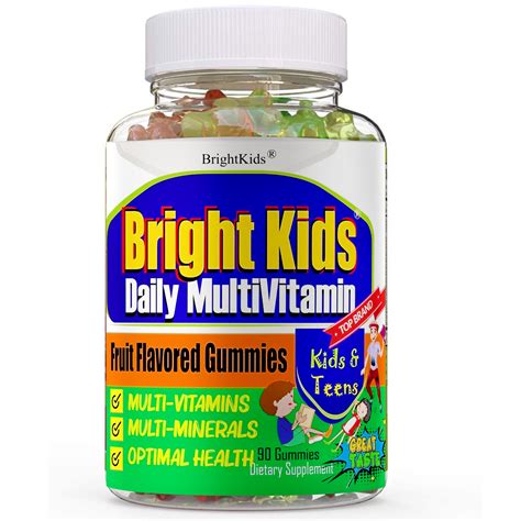 Childrens Multivitamin Vegan Kids Vitamins Brightkids