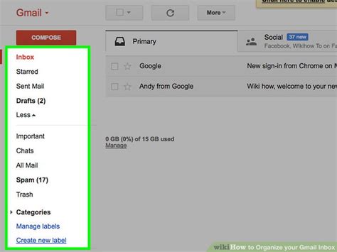 How To Organize Your Gmail Inbox 13 Steps With Pictures