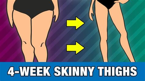 4 Week Get Skinny Thighs Challenge YouTube Skinny Thighs Get