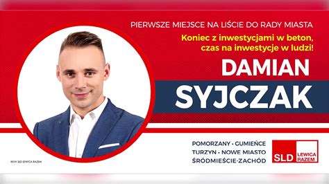 Damian Syjczak Kandydat Do Rady Miasta Szczecin Wybory Samorządowe