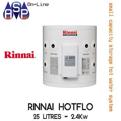RINNAI HOTFLO ELECTRIC HOT WATER STORAGE 25L 2 4Kw PLUG IN EBay
