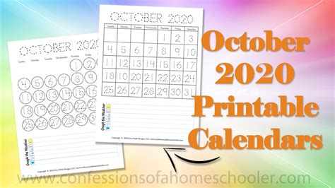 October 2020 Printable Calendars Laptrinhx News