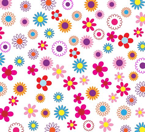 Colorful Floral Pattern Background Foto Stock Gratuita Public Domain