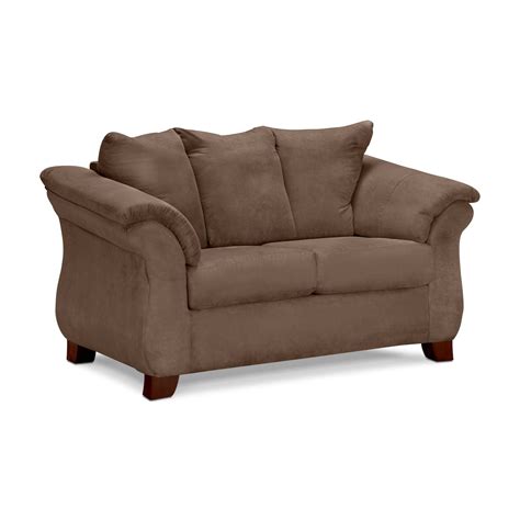 Adrian Loveseat Taupe Value City Furniture And Mattresses