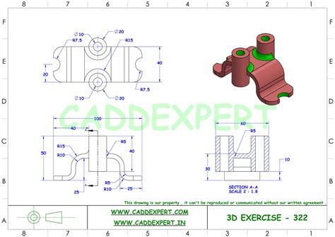 Solidworks 3d Drawing With Dimensions Technical Design