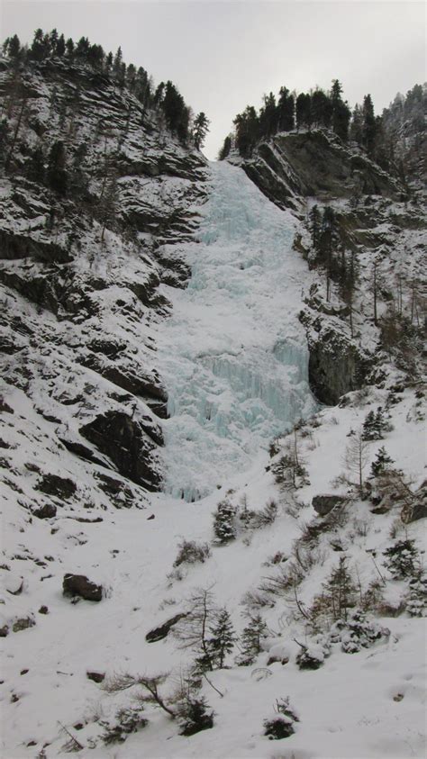 Bad Gastein Höhkarfall Cascata Cascate Di Ghiaccio Ice Climbing