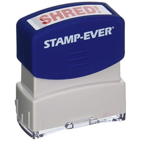 Eleacb004rtt6pa Stamp Ever Pre Inked Message Stamp Shred Stamp
