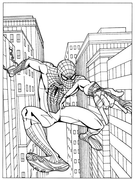 Spiderman Superh Roes Dibujos Para Colorear E Imprimir Gratis