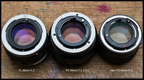 lens bubbles evolution of the canon fd mount