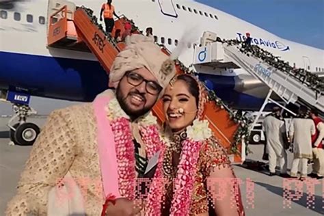 Casal Indiano Teve Casamento Luxuoso A Bordo De Um Boeing 747 Com 350 Convidados