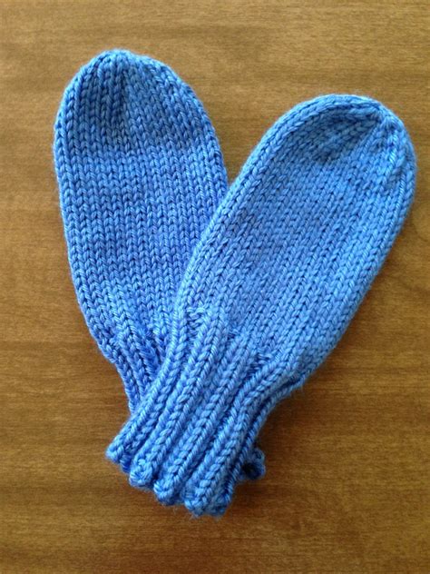 Baby Mittens Thumbless Hand Knit For Infant To 1 Year