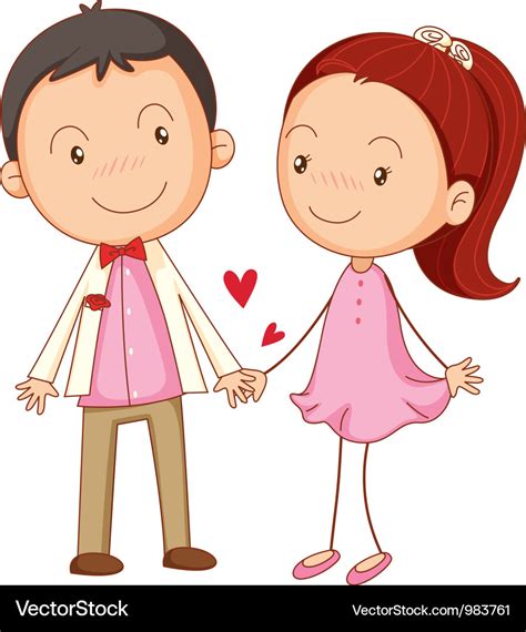 Cute Couple Dating Royalty Free Vector Image Vectorstock