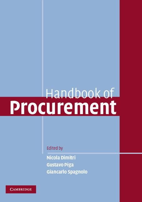 Handbook Of Procurement Hardcover