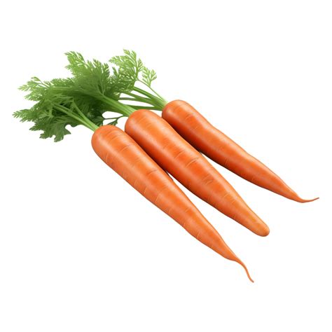Ai Generated Orange Carrots On Transparent Background Ai Generated
