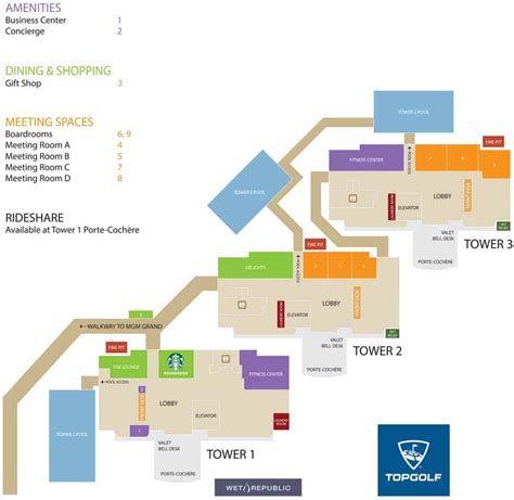 Mgm Grand Hotel Map