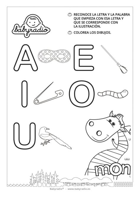 Letra n para colorear (page 1). Con esta ficha educativa los niños reconocen la palabra ...