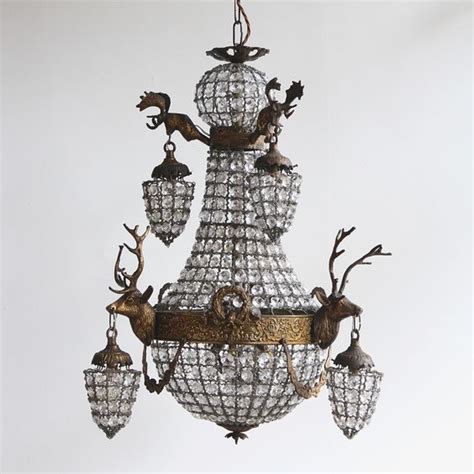 Shop modern chandeliers, sconces, lamps & pendants only at west elm®. Decorating With Deer Mounted Crystal Chandeliers And ...