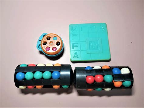 Vintage Soviet Set Of 4 Brain Twister Game Ball Puzzles Etsy