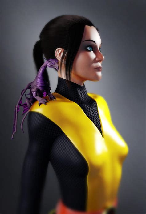 Kitty Pryde Shadowcat With Lockheed Dragon By Turquoiserabbit On