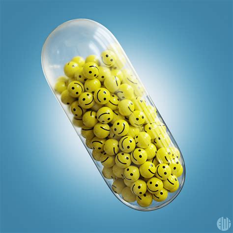 3d Happy Pill Behance