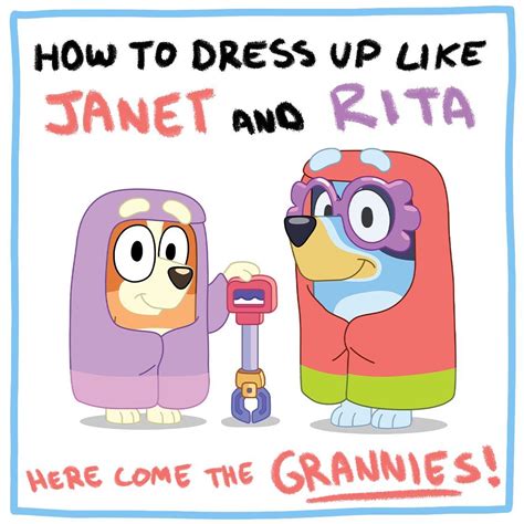 Grannies Dress Up Guide Bluey Official Website Granny Costume