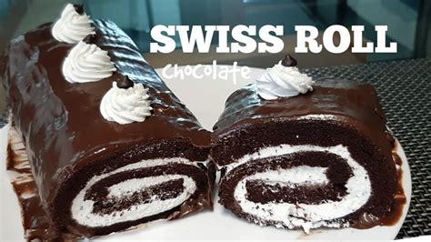 Chocolate Swiss Roll Chocolatecake Youtube