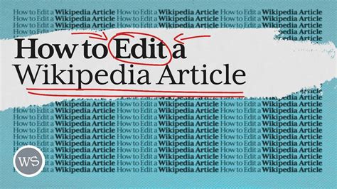 How To Edit A Wikipedia Article Wikipedia Editing Basics Ep 00 Youtube