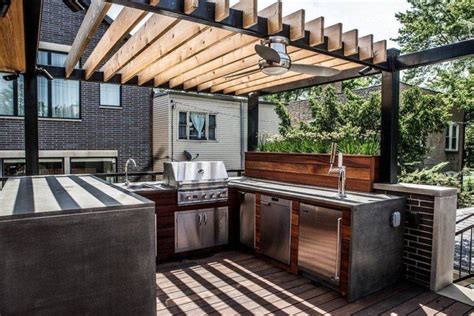 40 Outdoor Kitchen Pergola Ideas For Covered Backyard Designs Modern