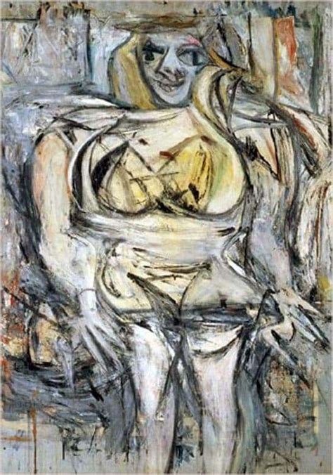 Description Of The Painting By Willem De Kooning Woman 3 ️ Kuning