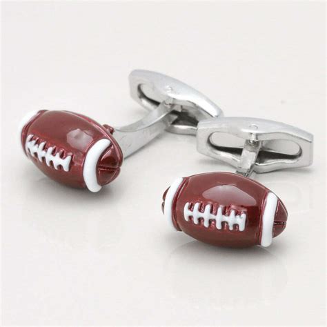 American Football Cufflinks By Badger And Brown The Cufflink Specialists