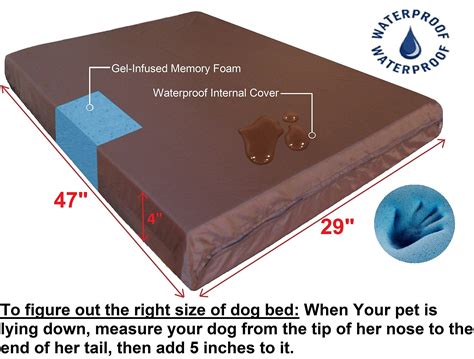 This is a bed for the larger dogs. Dogbed4less Extra Large Orthopedic Cool Memory Foam Dog ...