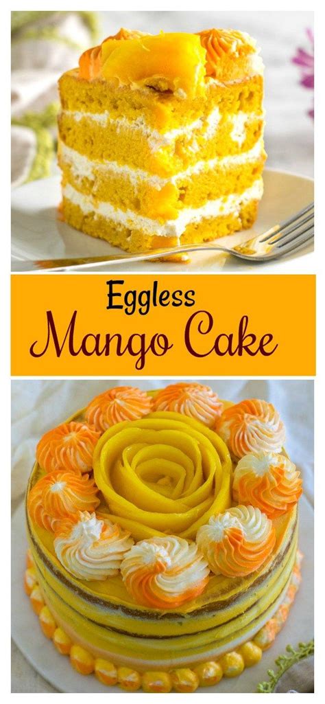 Learn how to make a Eggless mango cake / mango cake recipe ...
