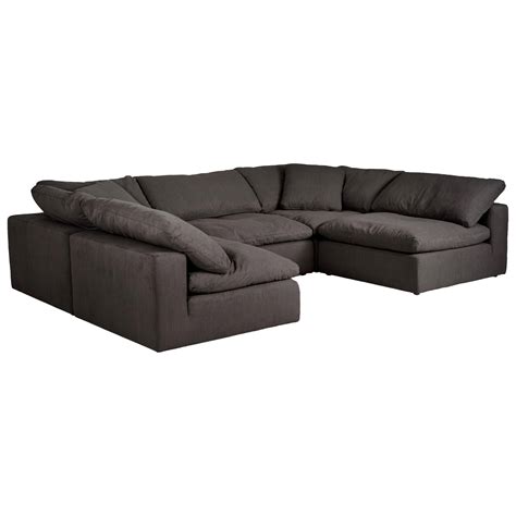 Buy Soflex Cloud Modular Sectional Grey Sectional Sofa In Gray Steel