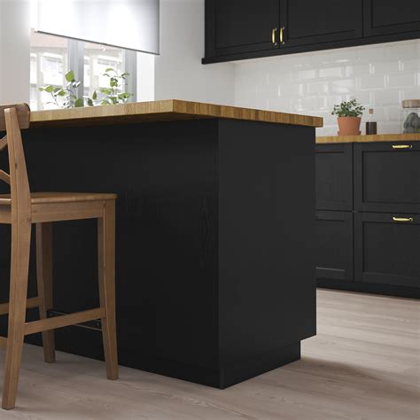 LERHYTTAN cover panel, black stained, 62x80 cm | IKEA Indonesia