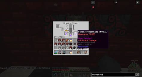 How to make an auto potion brewing station (minecraft bedrock edition: Splash Potion of 'Weakness - Survival Mode - Minecraft ...