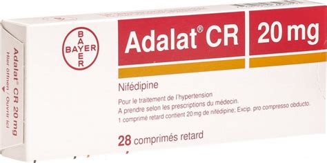 Adalat Cr Retard Tabletten 20mg 28 Stück In Der Adler Apotheke