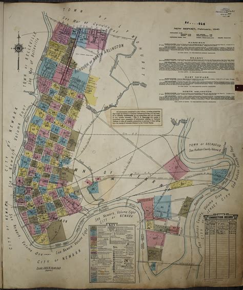 Sanborn Fire Insurance Map From Harrison And Kearny Hudson County New