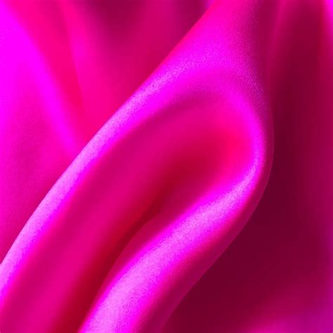 Silk Satin Dyed Bright Fuchsia East And Silk Silk Fabric For Sale