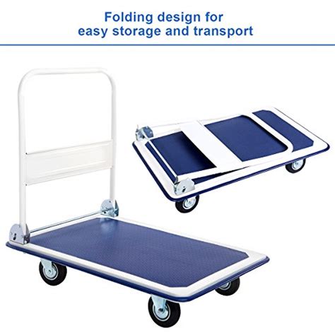 Giantex 5 660lbs Platform Cart Dolly Folding Foldable Moving Warehouse