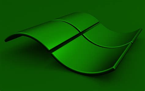 Download Wallpapers Windows Green Logo 4k Green Backgrounds Creative