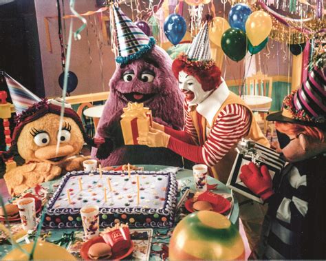 Grimaces Birthday 1994 Ronald Mcdonald And Friends Celebrate