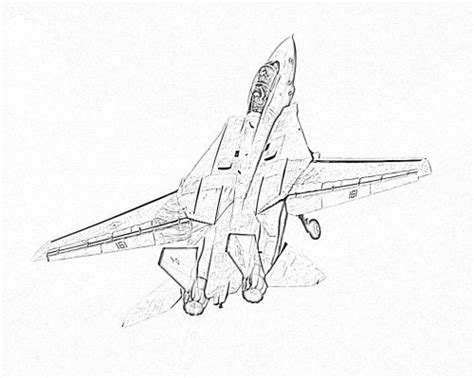 Taking Off Top Gun F 14 Tomcat Jet Fghter Coloring Page Printable