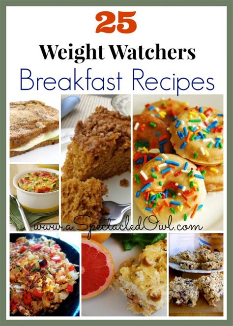 More than 350 recipes with weight watchers points included for all color ww plans. 25 Weight Watchers BREAKFAST Recipes - A Spectacled Owl