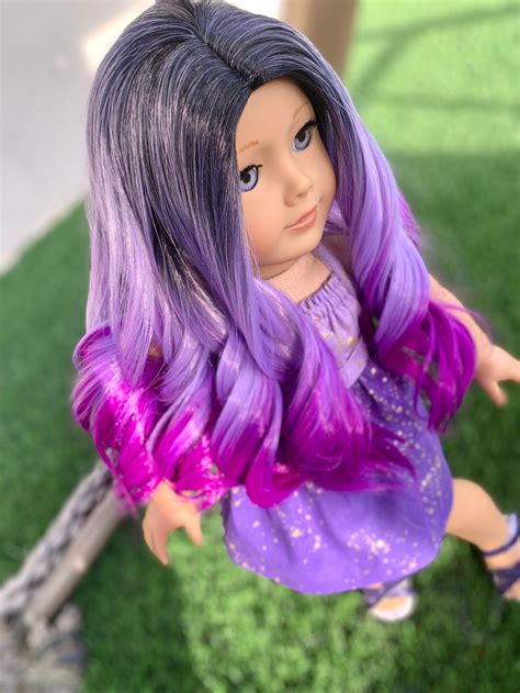 custom doll wig for 18 american girl dolls heat etsy