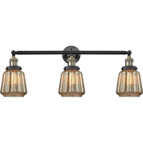 Bathroom Vanity 3 Light Fixtures With Black Antique Brass Finish Cast Brass Glass Material