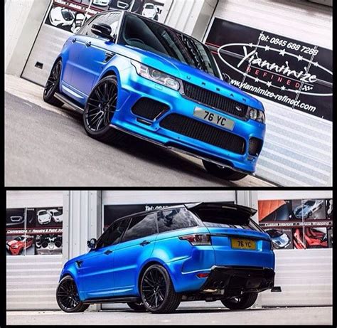 Yiannimizes Urban Range Rover Sport In Crazy Satin Chrome Blue